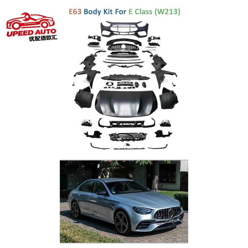 Suitable for Parts Auto Bodykit Full Body Kit E63 Face Lift Facelift W213 E Class E350 E300 E260 E200 Car Bumpers
Suitable for Parts Auto Bodykit Full Body Kit E63 Face Lift Facelift W213 E Class E350 E300 E260 E200 Car Bumpers