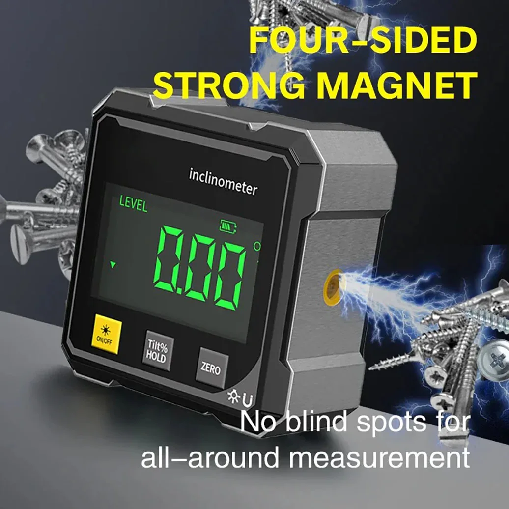 Pocket Digital Level Protractor Inclinometer Professional Digital Display Angle Gauge 360 Degree Magnetic Electronic Level Laser
Pocket Digital Level Protractor Inclinometer Professional Digital Display Angle Gauge 360 Degree Magnetic Electronic Level Laser