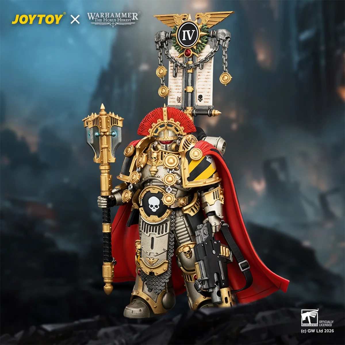 JOYTOY 1/18 Action Figure Warhammer 40K Iron Warriors Centurion with Heavy Power Maul and Combi-melta Articulated Anime Model
JOYTOY 1/18 Action Figure Warhammer 40K Iron Warriors Centurion with Heavy Power Maul and Combi-melta Articulated Anime Model