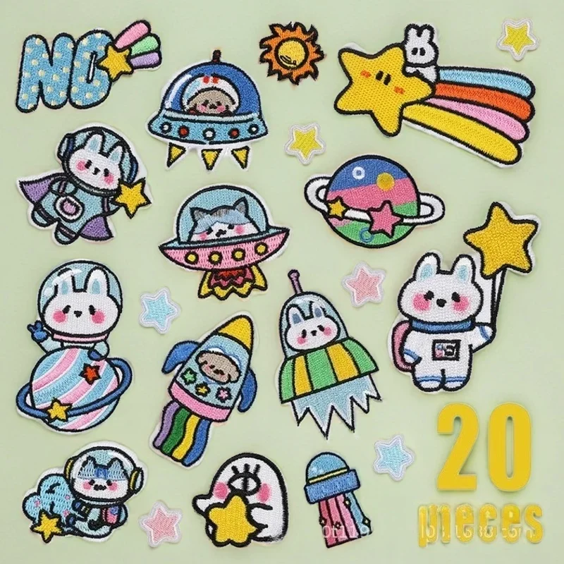 Cartoon Embroidery Cloth Sticker Astronaut Rabbit Patch Sticker Space Rabbit Clothes Decoration
Cartoon Embroidery Cloth Sticker Astronaut Rabbit Patch Sticker Space Rabbit Clothes Decoration