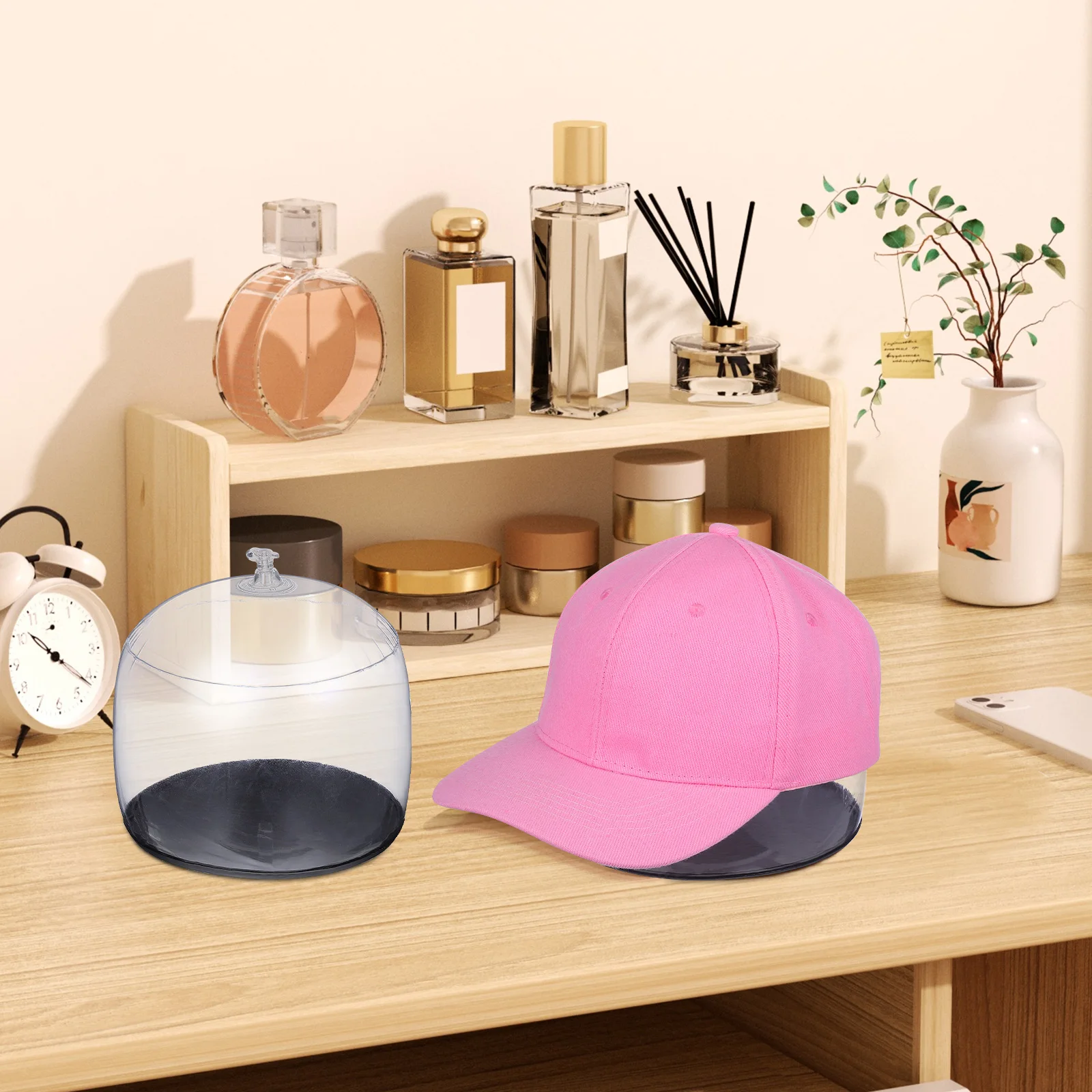2Pcs PVC Hat Holder Dome Design Hat Display Organizer Support Stand Lightweight Travel Storage Inflatable Cap Holder
2Pcs PVC Hat Holder Dome Design Hat Display Organizer Support Stand Lightweight Travel Storage Inflatable Cap Holder