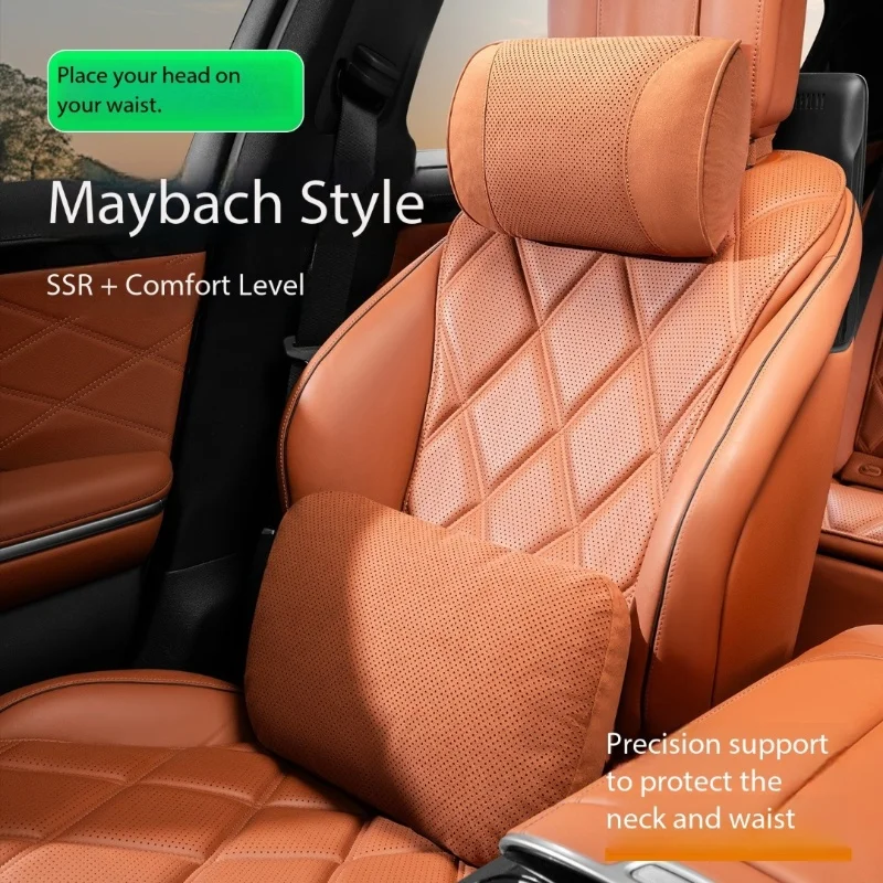 Soft Suede Car Seat Headrest Neck Pillow Breathable Neck Support Cushion Compatible With Mercedes-Maybach S-Class Seats Pillow 
Soft Suede Car Seat Headrest Neck Pillow Breathable Neck Support Cushion Compatible With Mercedes-Maybach S-Class Seats Pillow
