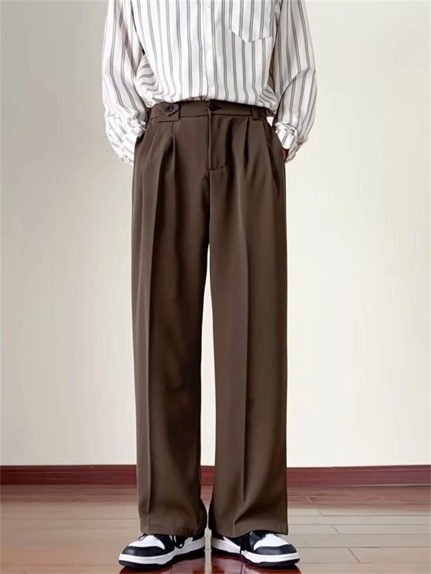 Мужские повседневные брюки Bla Wide Leg: драпированные, универсальные, для офиса и отдыха, стройнящие, свободного кроя, молодежные, летние
Мужские повседневные брюки Bla Wide Leg: драпированные, универсальные, для офиса и отдыха, стройнящие, свободного кроя, молодежные, летние