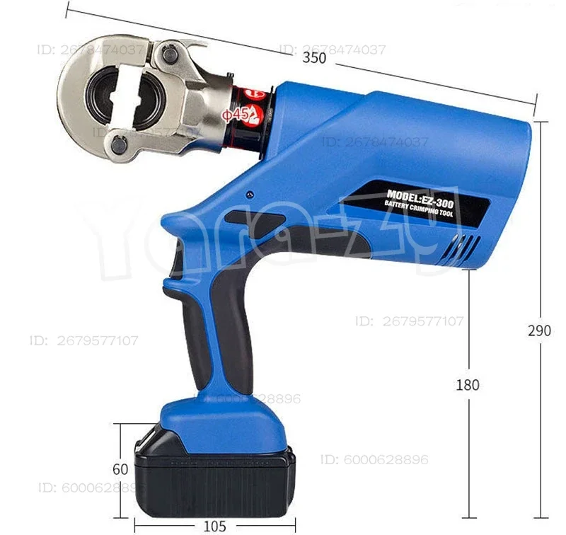 EZ-300/EZ-400 Rechargeable Hydraulic Pliers Electric Hydraulic Crimping Charging Pliers ex-factory price BB
EZ-300/EZ-400 Rechargeable Hydraulic Pliers Electric Hydraulic Crimping Charging Pliers ex-factory price BB