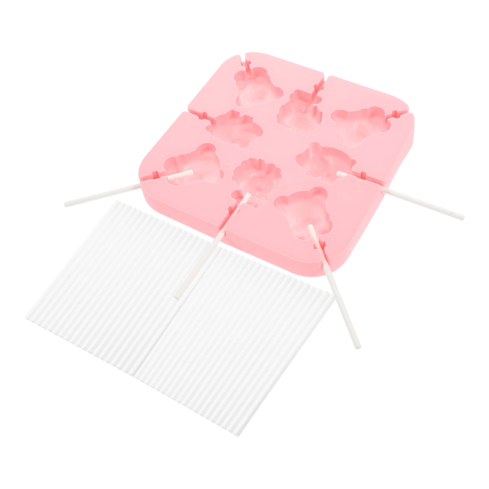 Silicone Lollipop Mold 8 Cavities Pink Small Tray Cute Cartoon Design for Making Chocolate Bake Supplies Safe
Silicone Lollipop Mold 8 Cavities Pink Small Tray Cute Cartoon Design for Making Chocolate Bake Supplies Safe