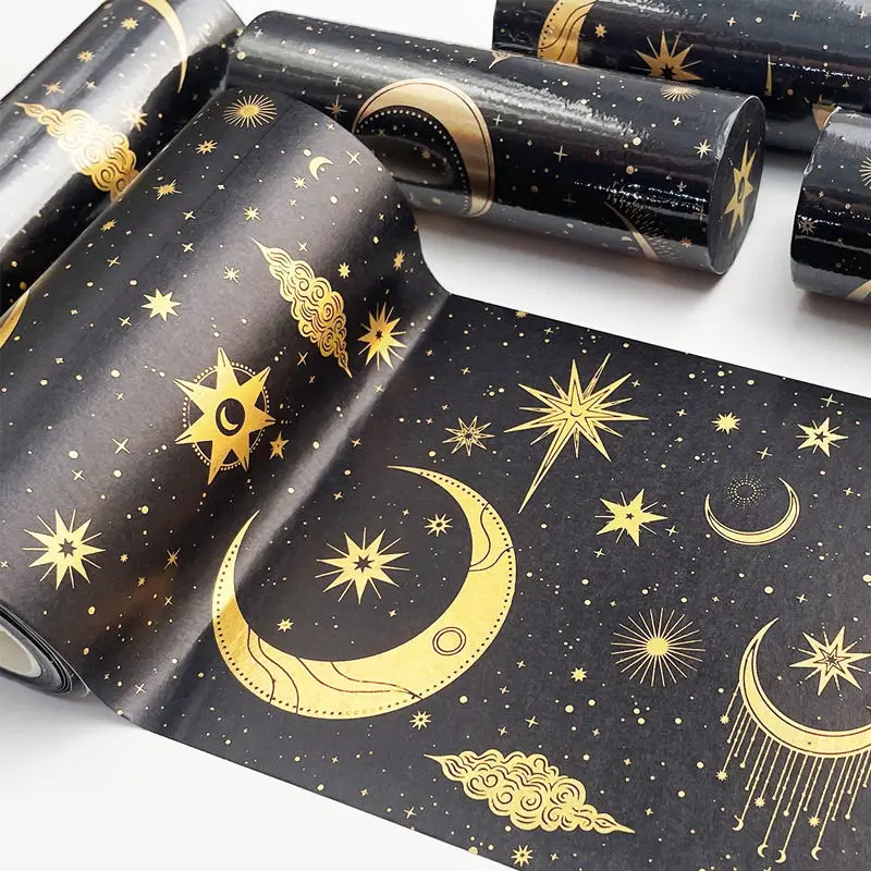 Custom.Zodiac Girl Colorful Gold Foil Washi Tape Starry Journal Tape Wallpaper Background Decoration Material with Release
Custom.Zodiac Girl Colorful Gold Foil Washi Tape Starry Journal Tape Wallpaper Background Decoration Material with Release