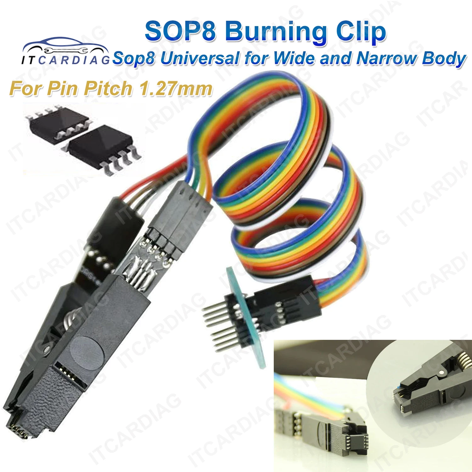 Non-Welded SOIC8 SOP8 Test Clip Universal for Narrow and Wide Body Burning Folder For EEPROM 93CXX/25CXX/24CXX SB Programmer
Non-Welded SOIC8 SOP8 Test Clip Universal for Narrow and Wide Body Burning Folder For EEPROM 93CXX/25CXX/24CXX SB Programmer