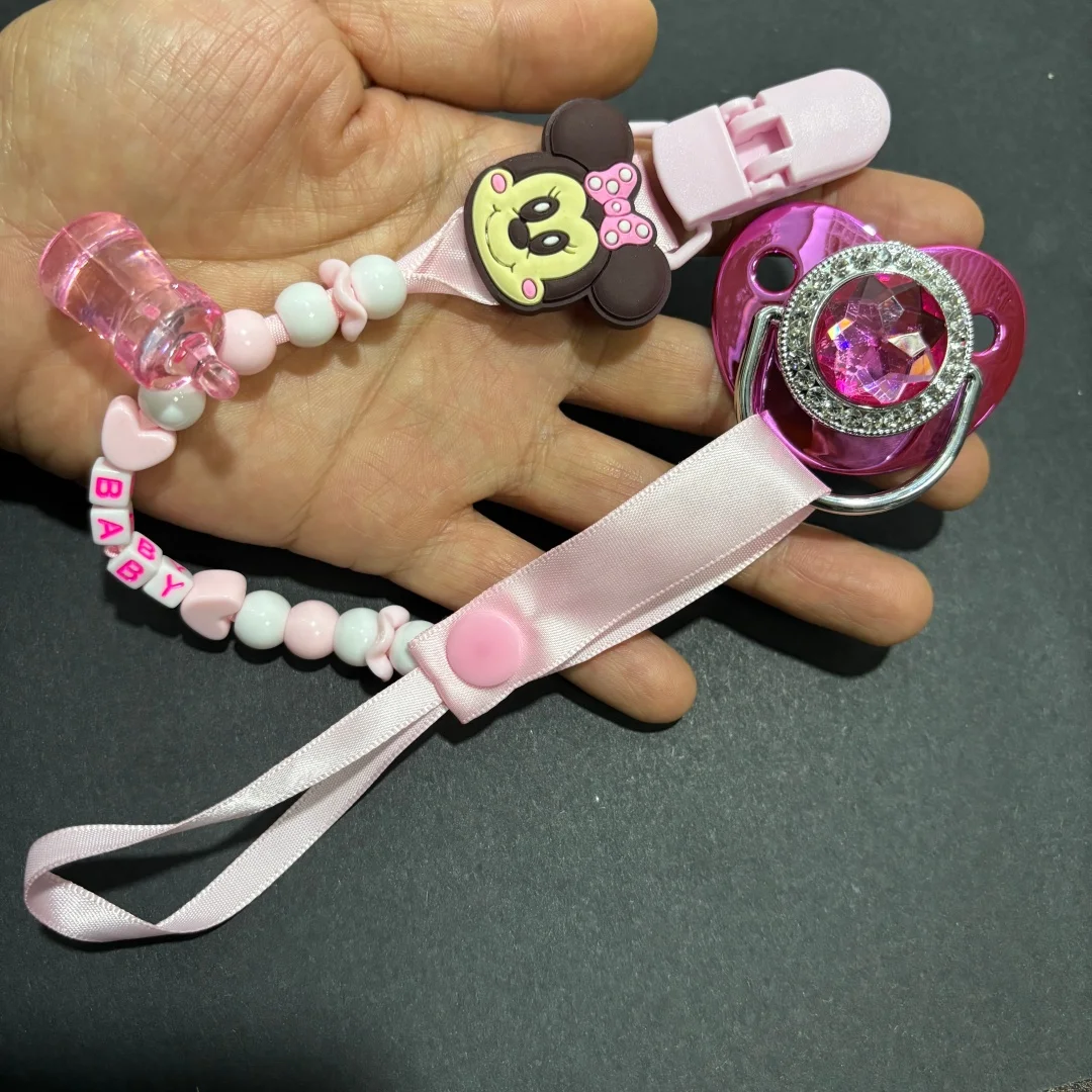 Baby Comfort Soother Realistic Nipple with Dust Cover & Anti-Lost Chain Clip Cute Portable Style
Baby Comfort Soother Realistic Nipple with Dust Cover & Anti-Lost Chain Clip Cute Portable Style