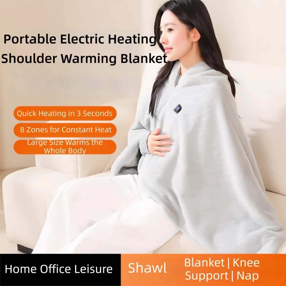 Wearable USB Electric Heated Blanket Washable Portable Warming Shawl 3 Heating Levels Heating Lap Blanket Office/Home/Camping
Wearable USB Electric Heated Blanket Washable Portable Warming Shawl 3 Heating Levels Heating Lap Blanket Office/Home/Camping