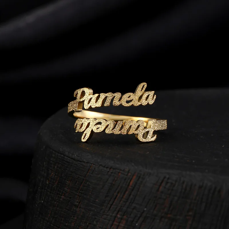 Personalization Custom Name Ring Stainless Steel Adjustable Open Letter Heart Butterfly Rings Fashion Frosted Charm Jewelry Gift
Personalization Custom Name Ring Stainless Steel Adjustable Open Letter Heart Butterfly Rings Fashion Frosted Charm Jewelry Gift