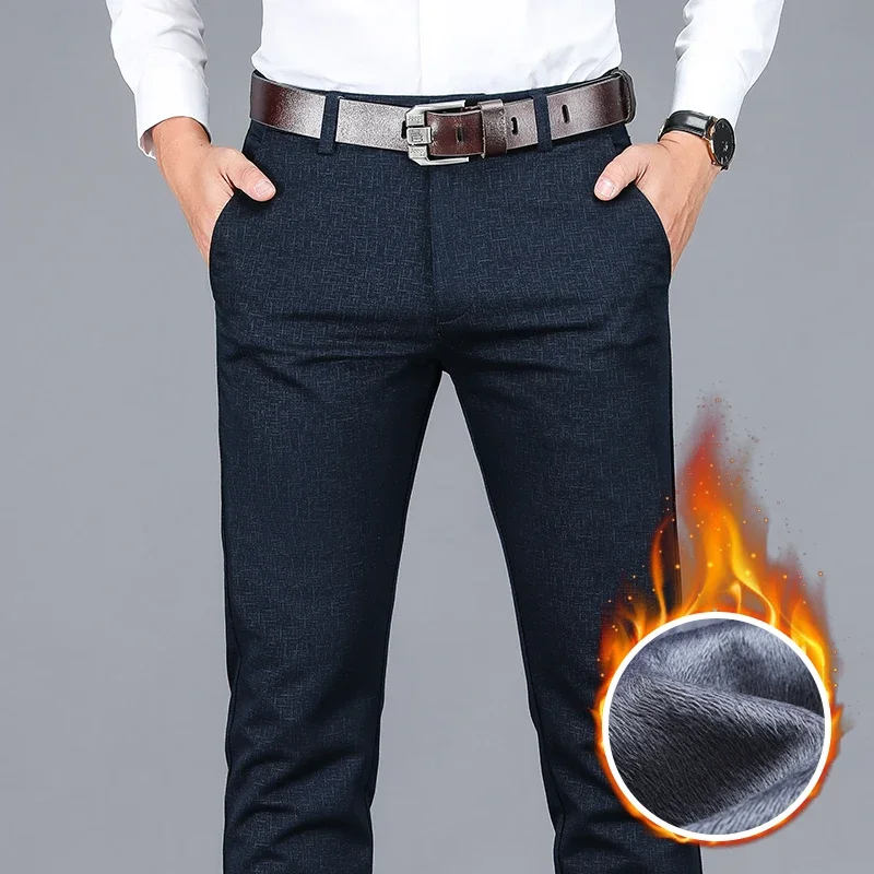 Plus Size Thicken Winter Mens Casual Pants Fashion Plaid Business Thermal Trousers Korean Fleece Warm Stretch Office Men Pants
Plus Size Thicken Winter Mens Casual Pants Fashion Plaid Business Thermal Trousers Korean Fleece Warm Stretch Office Men Pants