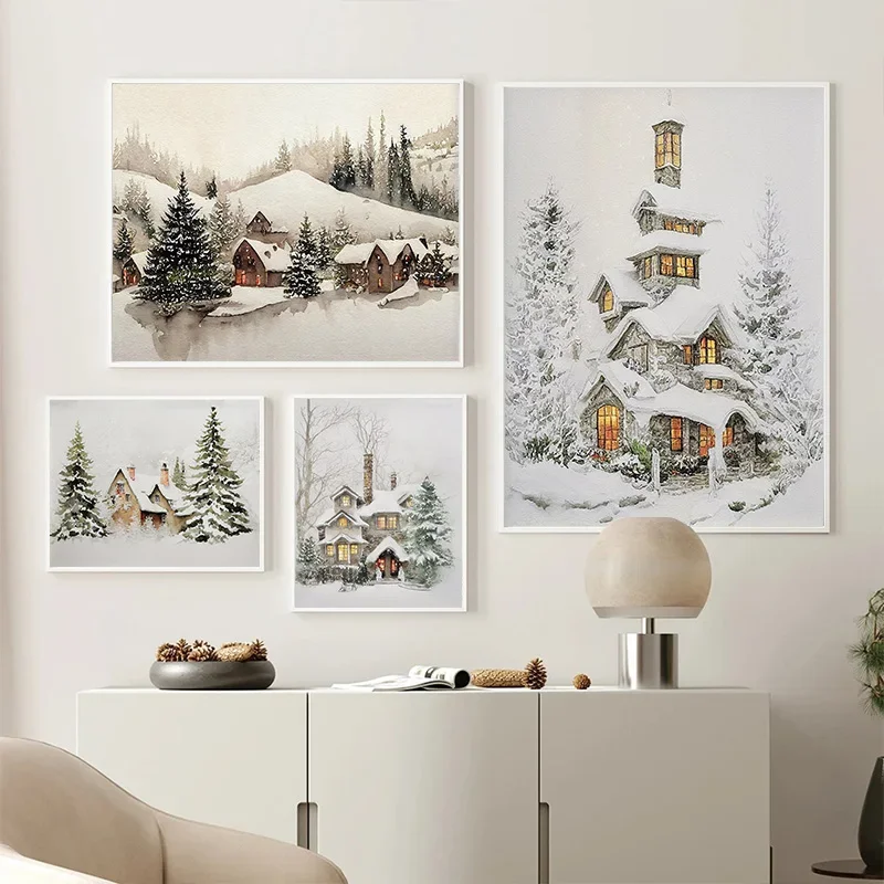 Winter Snowscape Pine Forest House Oil Painting Style Posters Prints Diamond Printing Wall Art Picture for Living Room Home De
Winter Snowscape Pine Forest House Oil Painting Style Posters Prints Diamond Printing Wall Art Picture for Living Room Home De