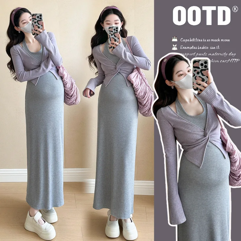 Pregnant Women's Clothing 2025 Spring and Summer New Style Temperament Slim Fit Versatile Knitted Fashionable Dress Set
Pregnant Women's Clothing 2025 Spring and Summer New Style Temperament Slim Fit Versatile Knitted Fashionable Dress Set