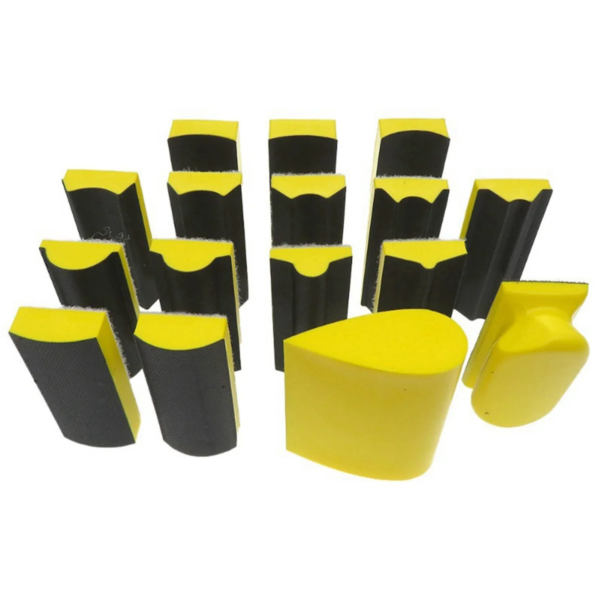 ABLG 16-Piece Multi-Purpose Polishing Block Set for Pneumatic Orbital Sander - Ideal for Wood, Furniture, and Auto Painting
ABLG 16-Piece Multi-Purpose Polishing Block Set for Pneumatic Orbital Sander - Ideal for Wood, Furniture, and Auto Painting