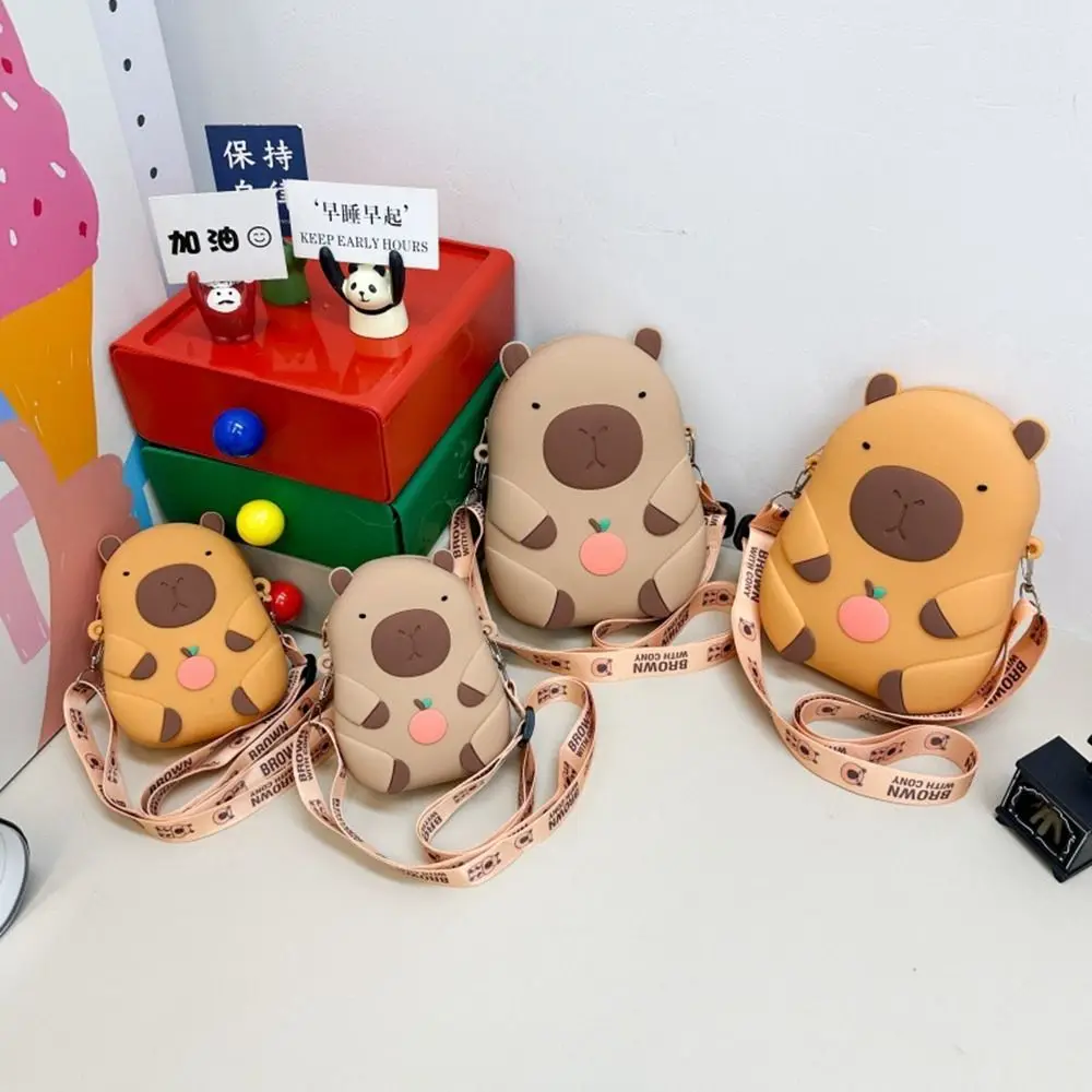 Coin Purse Capybara Crossboday Bag Small Wallet Adjustable Straps Silicone Shoulder Bag Cartoon Kawaii Animal Purse Friends
Coin Purse Capybara Crossboday Bag Small Wallet Adjustable Straps Silicone Shoulder Bag Cartoon Kawaii Animal Purse Friends