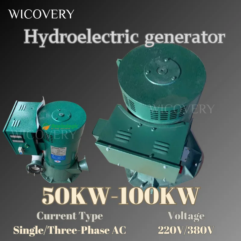 Single/Three Phase 50KW 80KW 100KW Electric Water Turbine Hydroelectric Generator 220V/380V Alternative Power Energy Generator
Single/Three Phase 50KW 80KW 100KW Electric Water Turbine Hydroelectric Generator 220V/380V Alternative Power Energy Generator