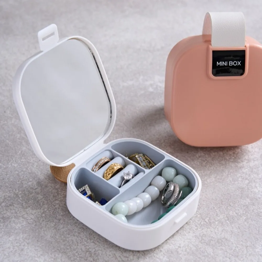 Portable With Mirror Jewelry Storage Box Large Capacity Dust-proof Cosmetic Holder Box Ring Earrings Organizer
Portable With Mirror Jewelry Storage Box Large Capacity Dust-proof Cosmetic Holder Box Ring Earrings Organizer