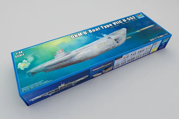 Модель Trumpeter 06801 1/48, модель немецкого стандарта, модель VIIC, модель U-552
Модель Trumpeter 06801 1/48, модель немецкого стандарта, модель VIIC, модель U-552