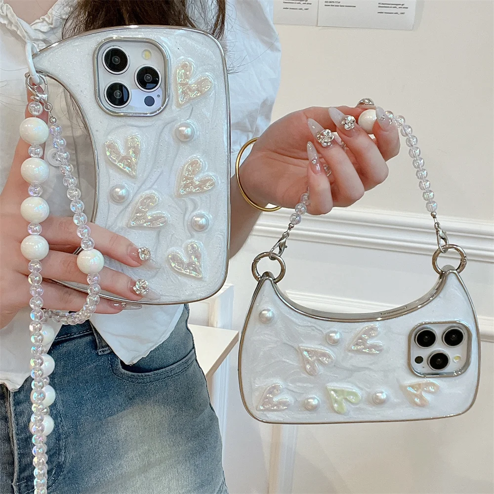 Luxury Love Heart Pearl Lady Crossbody Handbags Phone Case For iPhone 15 14 Plus 13 12 11 Pro Max Glitter Shockproof CoverCover
Luxury Love Heart Pearl Lady Crossbody Handbags Phone Case For iPhone 15 14 Plus 13 12 11 Pro Max Glitter Shockproof CoverCover