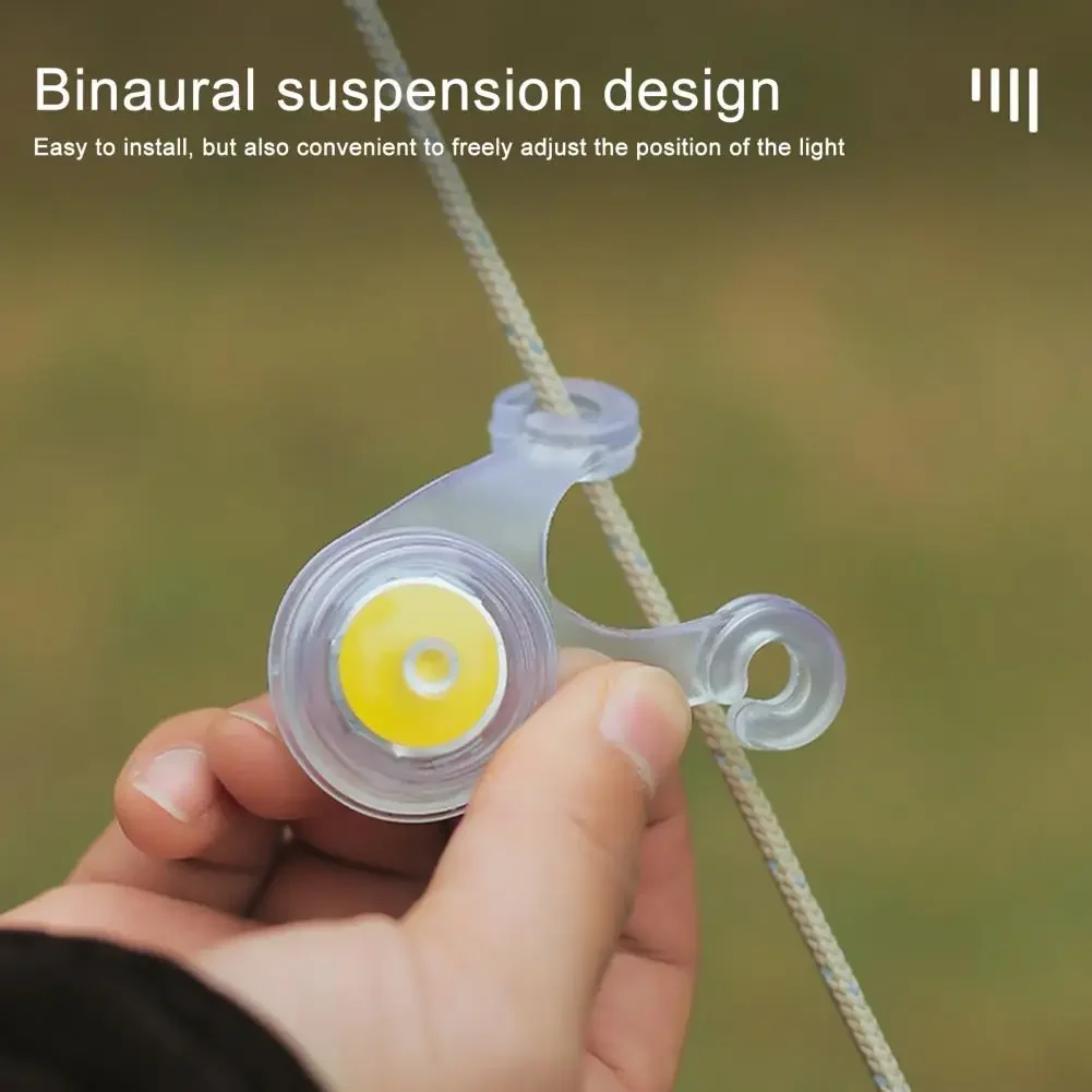 Camp Ambient Light Waterproof Binaural Suspension Push Switch Decorative Camping Tent Flashing Lights Outdoor Supplies
Camp Ambient Light Waterproof Binaural Suspension Push Switch Decorative Camping Tent Flashing Lights Outdoor Supplies