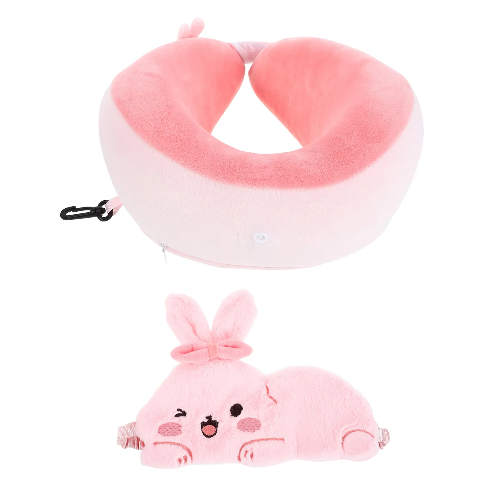 1Set U-Shaped Neck Pillow and Rabbit Eye Mask Set Ergonomic Travel Nap Pillow for Airplane Car Office Home Comfort Light
1Set U-Shaped Neck Pillow and Rabbit Eye Mask Set Ergonomic Travel Nap Pillow for Airplane Car Office Home Comfort Light