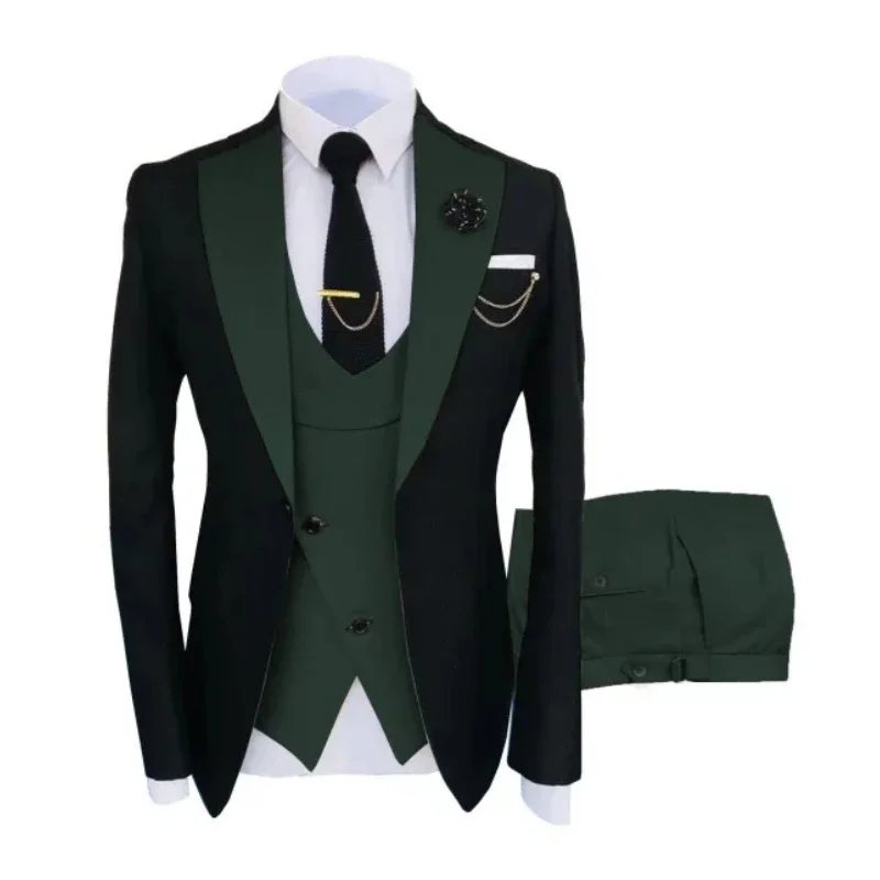 Men Suits 3 Pieces Tailored Best Man Groom Wedding Tuxedo Slim Fit Jacquard Two-color Blazer Jacket Vest Pants Tuxedo Clothing
Men Suits 3 Pieces Tailored Best Man Groom Wedding Tuxedo Slim Fit Jacquard Two-color Blazer Jacket Vest Pants Tuxedo Clothing