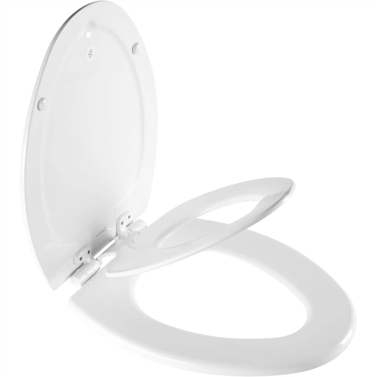 Toilet Seat with Built-In Potty Training Seat, Slow-Close, Removable, Never Loosens, Elongated White
Toilet Seat with Built-In Potty Training Seat, Slow-Close, Removable, Never Loosens, Elongated White