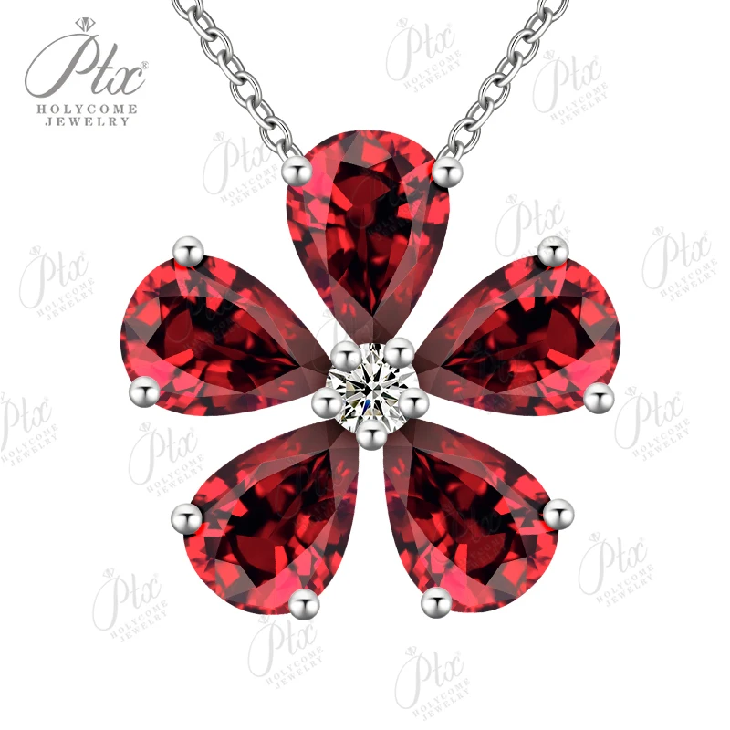Moissanite Five-leaf petal Pendant Neckalce VVS1 pear-shaped for Women S925 Sterling Silver Charms for GRA Gift Jewelry Custom
Moissanite Five-leaf petal Pendant Neckalce VVS1 pear-shaped for Women S925 Sterling Silver Charms for GRA Gift Jewelry Custom