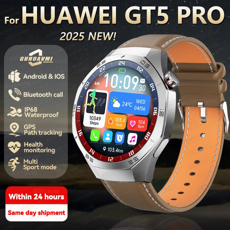 2025 New For Huawei GT5 Pro Sports Smart Watch Men 1.52" HD AMOLED Screen GPS trackr Heart Rate Bluetooth Call Health SmartWatch
2025 New For Huawei GT5 Pro Sports Smart Watch Men 1.52" HD AMOLED Screen GPS trackr Heart Rate Bluetooth Call Health SmartWatch