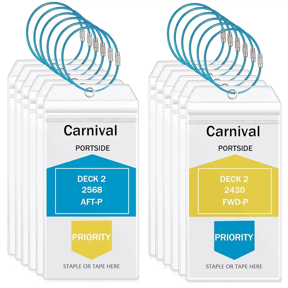 Free Shipping12 Pcs Cruise Luggage Tags Holder 2025 Carnival Cruise Ship Essentials with Loop for Princess Royal Caribbean
Free Shipping12 Pcs Cruise Luggage Tags Holder 2025 Carnival Cruise Ship Essentials with Loop for Princess Royal Caribbean