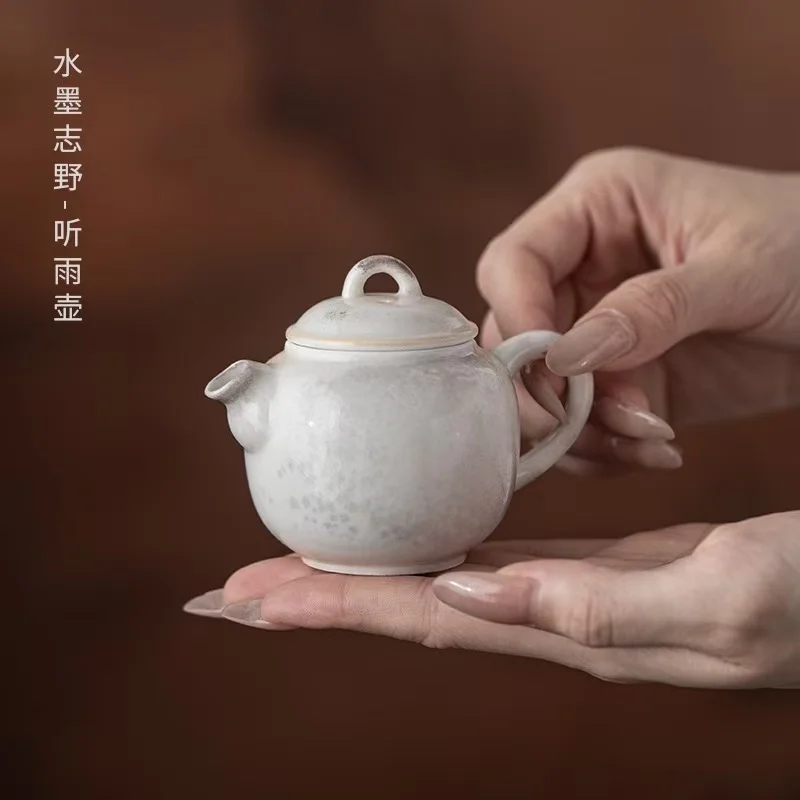 80ML Ink and Wash Shino Tingyu Teapot Chinese Retro Teapot One Person Drinking Small Teapot Ceramic KungFu TeaSet Craft Ornament
80ML Ink and Wash Shino Tingyu Teapot Chinese Retro Teapot One Person Drinking Small Teapot Ceramic KungFu TeaSet Craft Ornament