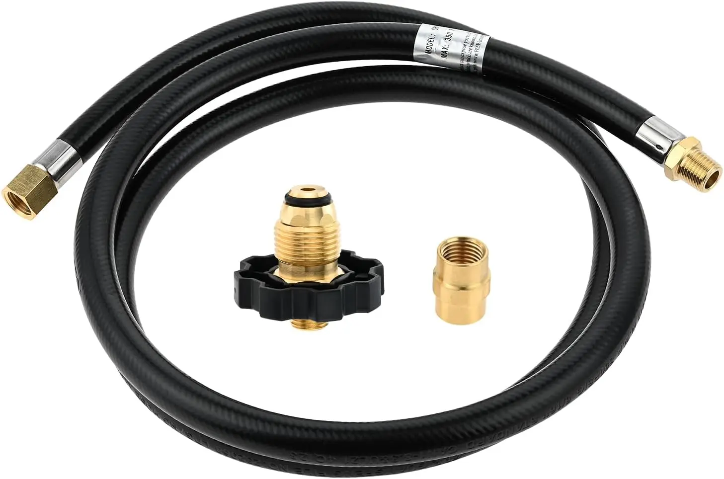 1/4"NPT Propane Extension Hose Kit- Soft Nose POL Propane Gas Fitting LP 1/4" NPT Male & Female Coupler 5FT High Pressure Hose
1/4"NPT Propane Extension Hose Kit- Soft Nose POL Propane Gas Fitting LP 1/4" NPT Male & Female Coupler 5FT High Pressure Hose