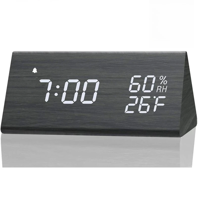 Wooden Clock Clock LED Time Display USB Charger Humidity and Temperature Detection Digital Alarm For Bedside Table
Wooden Clock Clock LED Time Display USB Charger Humidity and Temperature Detection Digital Alarm For Bedside Table