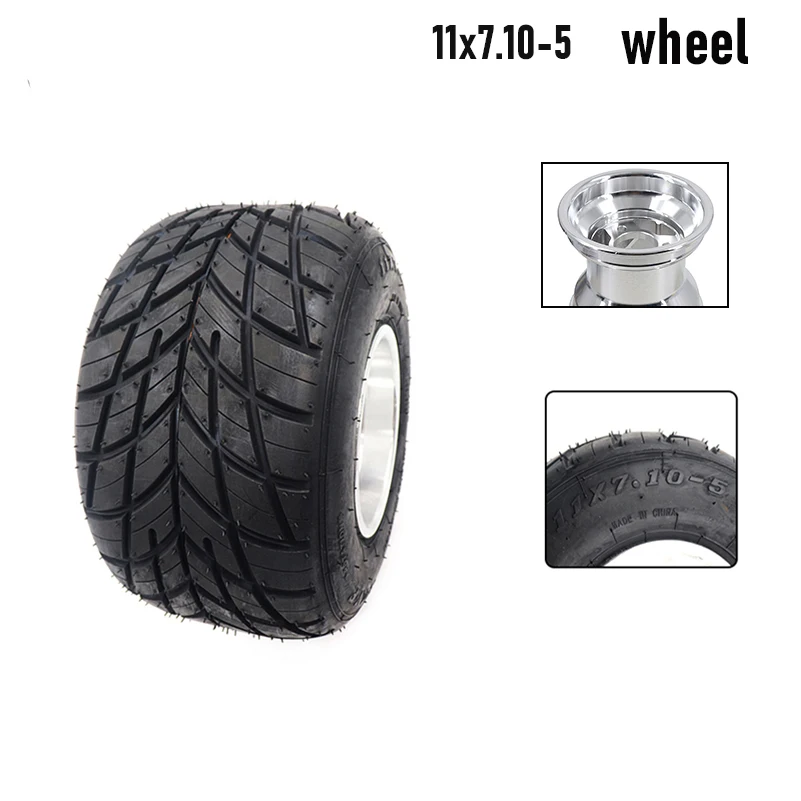 High Performance Go Kart Tire Rim 11x7.10-5 Rear Wheel Assembly with 50mm Bolt Pattern and 3 Holes for Drift Trike Buggy
High Performance Go Kart Tire Rim 11x7.10-5 Rear Wheel Assembly with 50mm Bolt Pattern and 3 Holes for Drift Trike Buggy