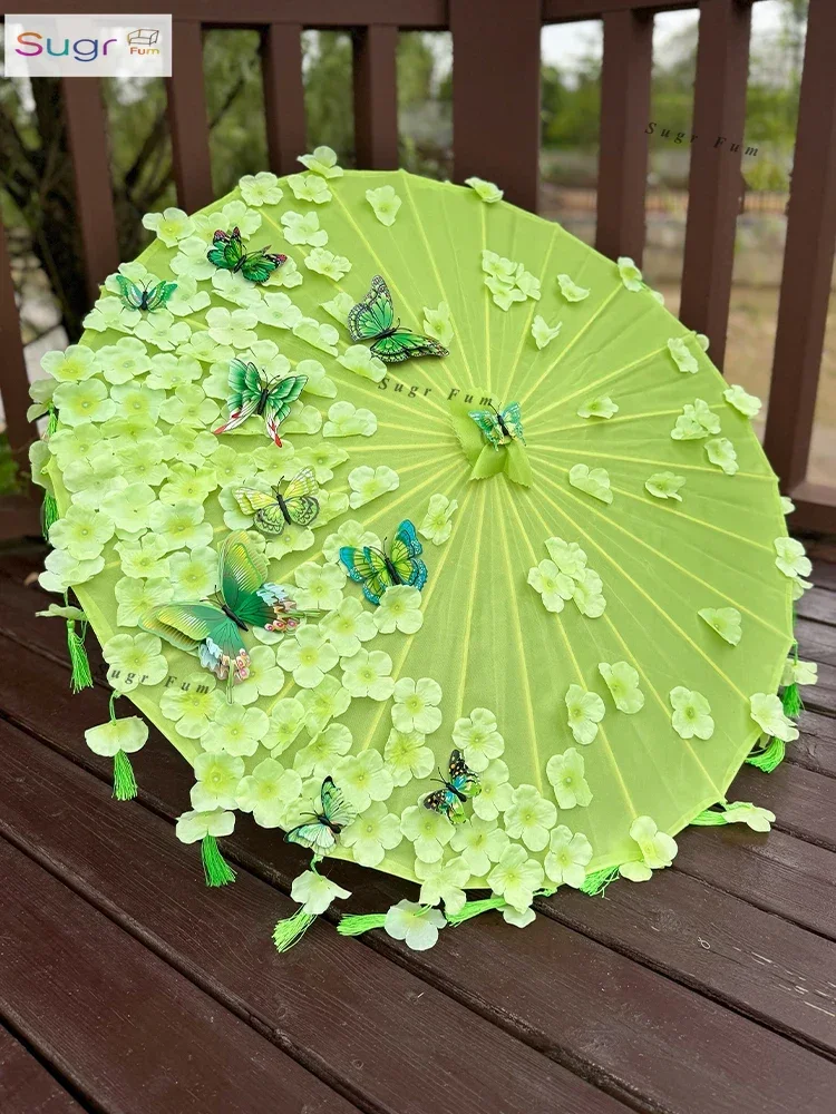 European senior design COS animation high-end fringed butterfly umbrella Hanfu photography umbrella grass green flowers purely
European senior design COS animation high-end fringed butterfly umbrella Hanfu photography umbrella grass green flowers purely