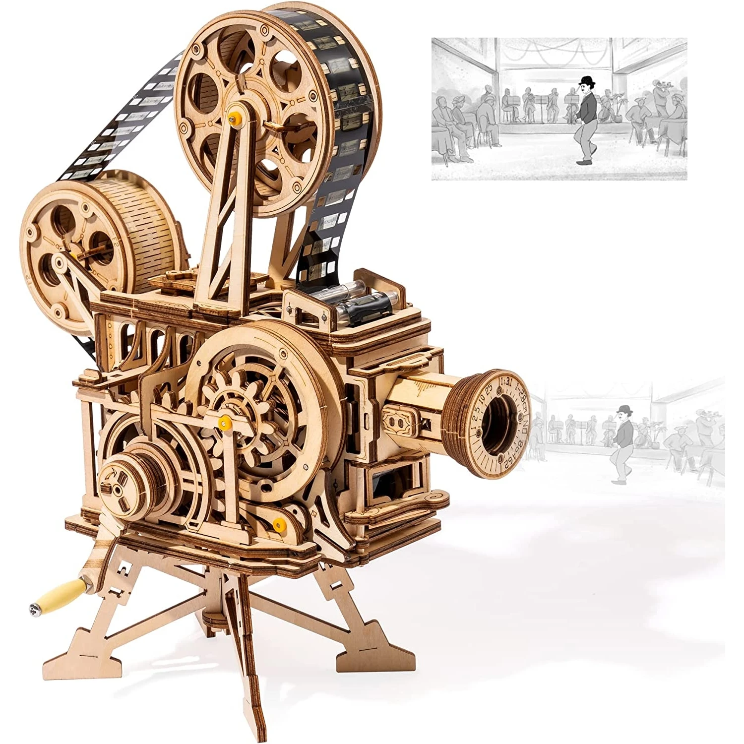 Проектор для фильмов ROKR Vitascope в ретро-стиле, 3D деревянный пазл-конструктор, уникальный подарок-головоломка для взрослых, коллекционный LK601
Проектор для фильмов ROKR Vitascope в ретро-стиле, 3D деревянный пазл-конструктор, уникальный подарок-головоломка для взрослых, коллекционный LK601