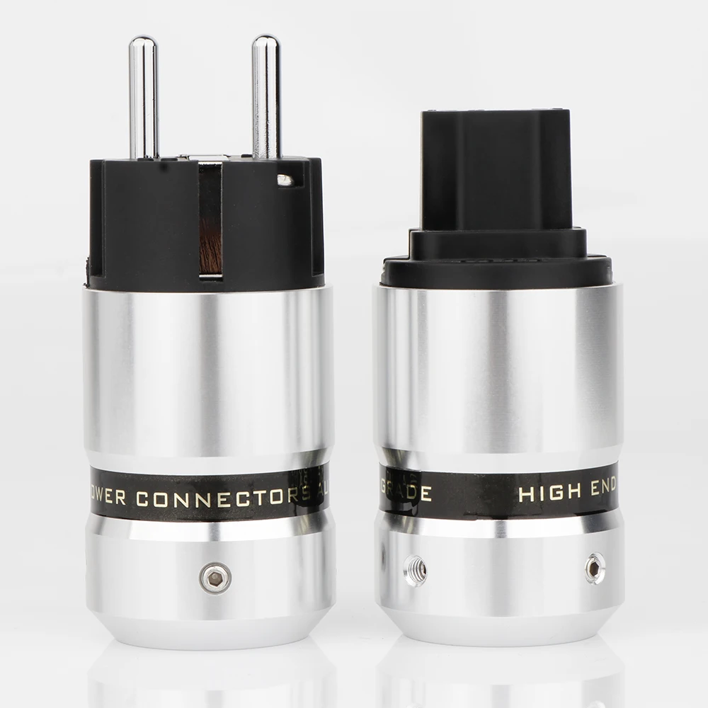 Aluminum Shell Rhodium Plated EU/US Schuko Power Head Hi-Fi IEC Plug Female Socket DIY Power Cord
Aluminum Shell Rhodium Plated EU/US Schuko Power Head Hi-Fi IEC Plug Female Socket DIY Power Cord