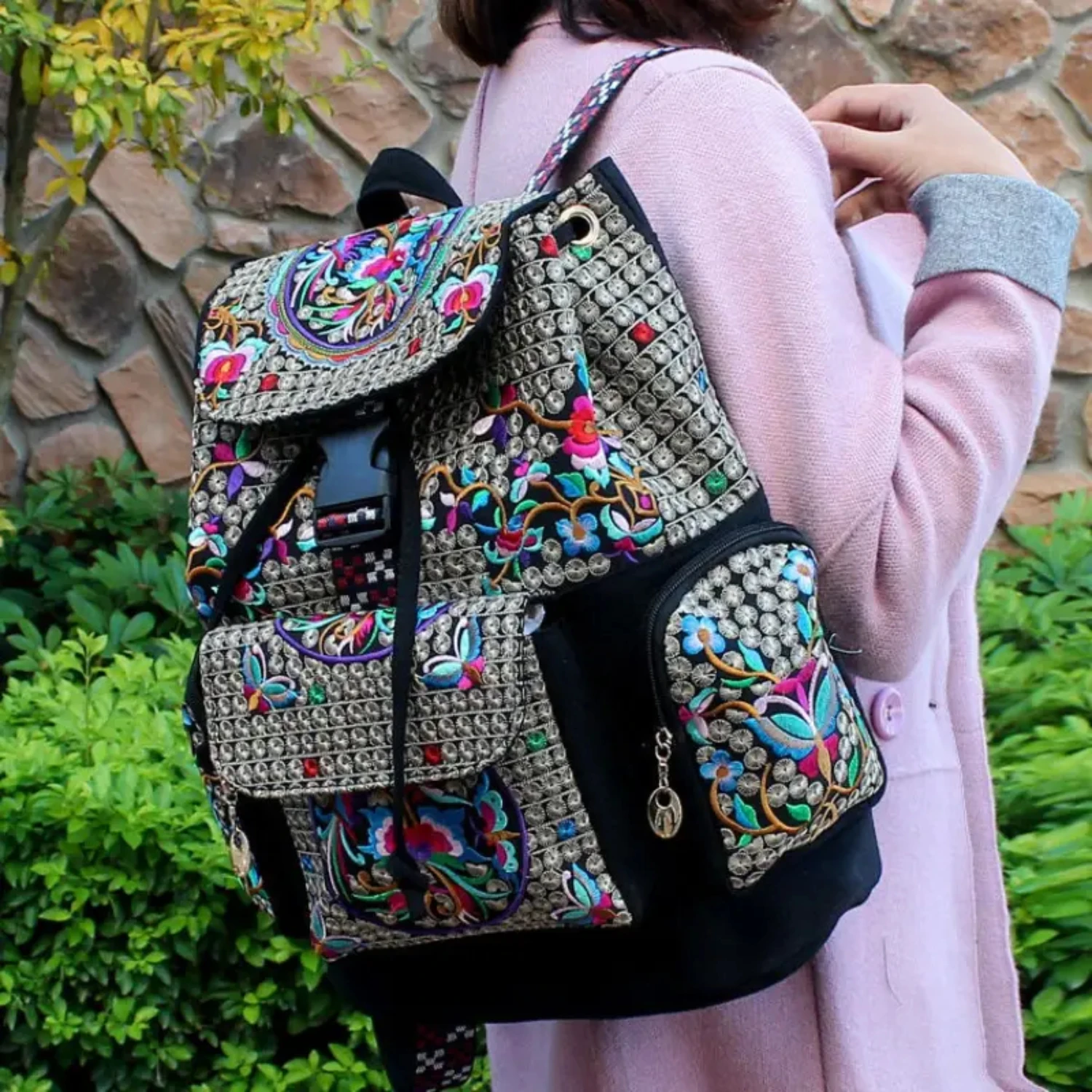 Womens Embroidered Back, Large Capacity Backpack With Drawstring, Outdoor Backpack, Multi Compartment Travel Bag Totoro
Womens Embroidered Back, Large Capacity Backpack With Drawstring, Outdoor Backpack, Multi Compartment Travel Bag Totoro