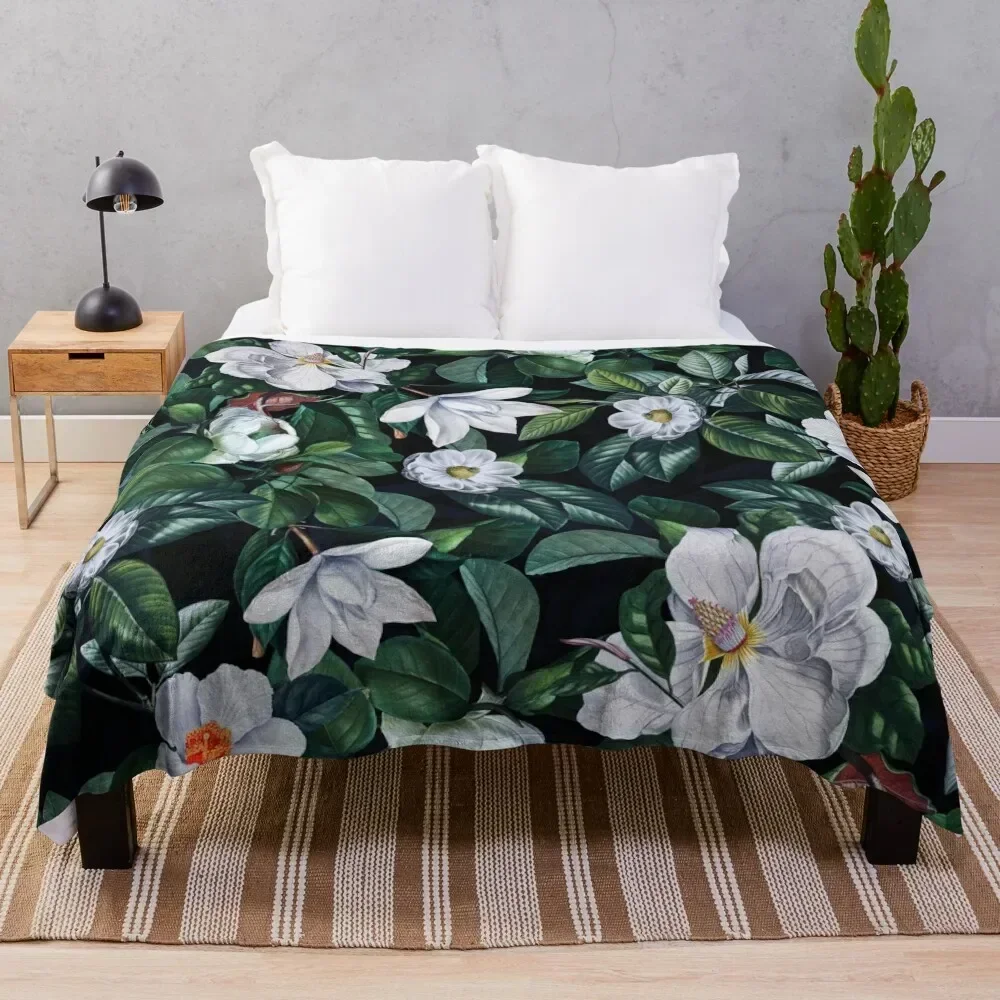 Vintage Midnight Magnolia Botanical Night Garden Throw Blanket warm for winter Sofa Throw Blankets
Vintage Midnight Magnolia Botanical Night Garden Throw Blanket warm for winter Sofa Throw Blankets