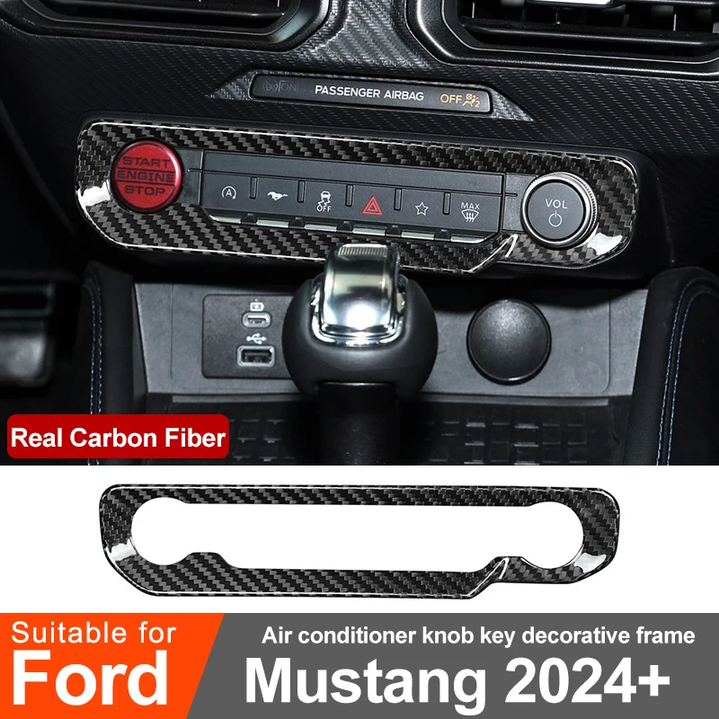 For Ford Mustang 2024 2025 Air Conditioner Knob Button Decorative Frame Carbon Fiber Sticker Interior Modification Accessories
For Ford Mustang 2024 2025 Air Conditioner Knob Button Decorative Frame Carbon Fiber Sticker Interior Modification Accessories