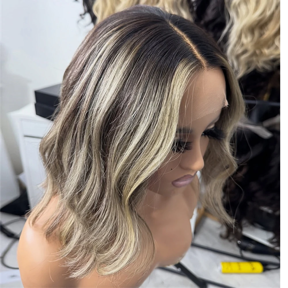 12-дюймовый короткий парик омбре с эффектом балаяж, синтетический, с кружевной передней частью, из термостойкого волокна, с реалистичной естественной линией роста волос, без клея
12-дюймовый короткий парик омбре с эффектом балаяж, синтетический, с кружевной передней частью, из термостойкого волокна, с реалистичной естественной линией роста волос, без клея