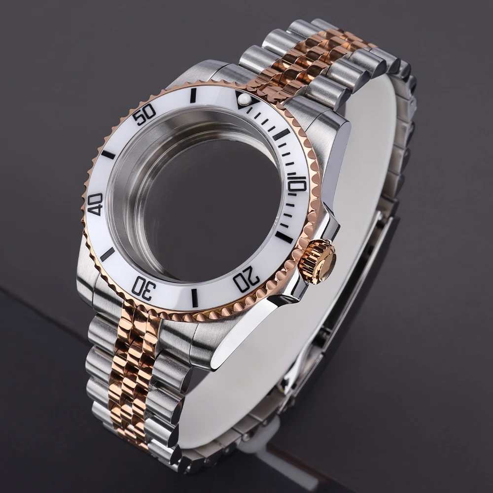 40mm Dive Watch Case Folding Buckle Sliding Lock Bracelet For GMT NH34 NH35 SUB NH36 8215 2824 Wristwatches Watch Box Sapphire
40mm Dive Watch Case Folding Buckle Sliding Lock Bracelet For GMT NH34 NH35 SUB NH36 8215 2824 Wristwatches Watch Box Sapphire
