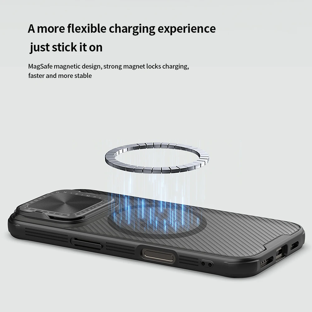 Nillkin for iPhone 16 Pro Max Magnetic Camshield Prop Case Adapt Magsafe Camera Cover With Stand Protection For iPhone 16 Pro
Nillkin for iPhone 16 Pro Max Magnetic Camshield Prop Case Adapt Magsafe Camera Cover With Stand Protection For iPhone 16 Pro