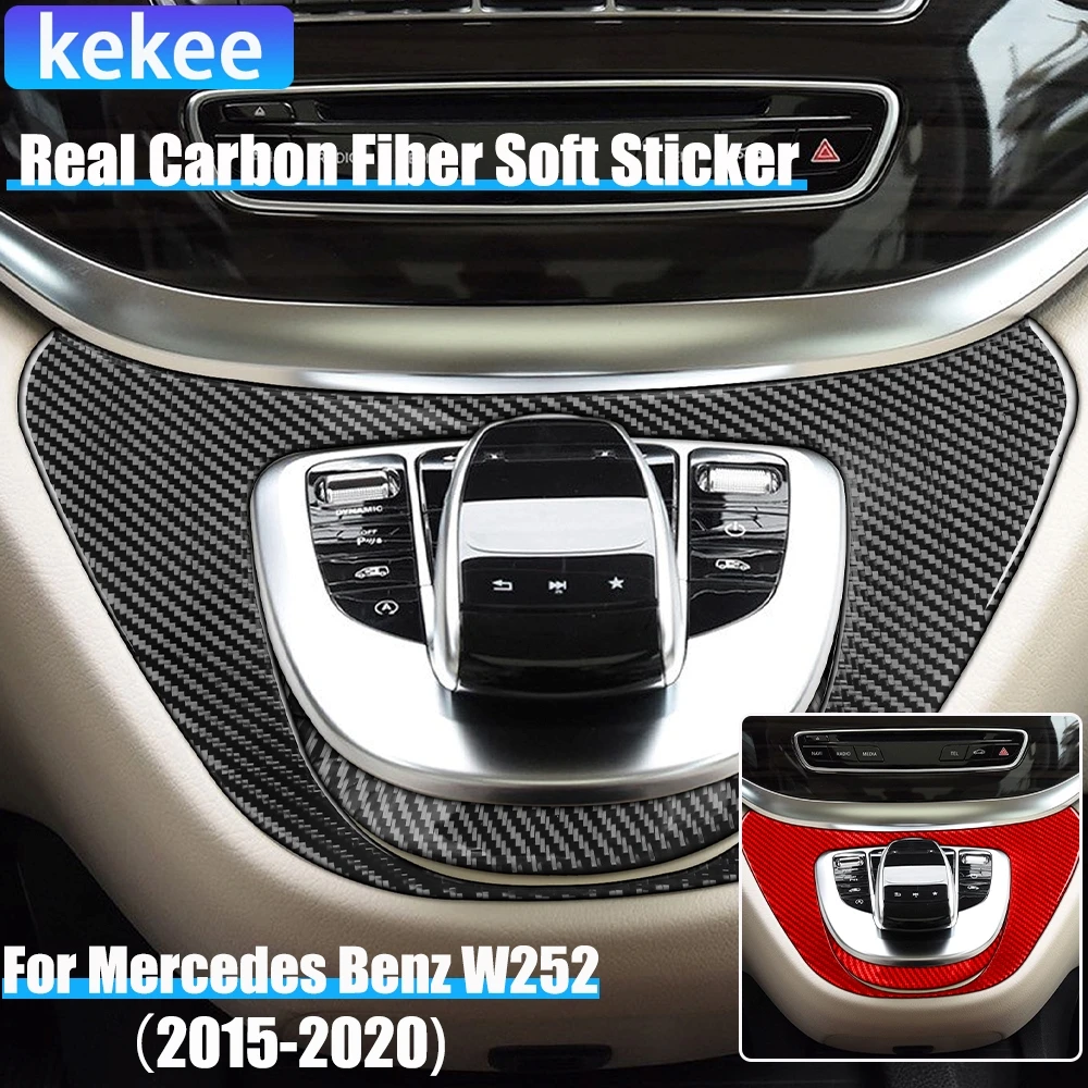 Real Carbon Fiber Car Accessories Multimedia Control Panel Trim Cover Soft Sticker For Mercedes V Class W447 V250 V260 2015-2020
Real Carbon Fiber Car Accessories Multimedia Control Panel Trim Cover Soft Sticker For Mercedes V Class W447 V250 V260 2015-2020