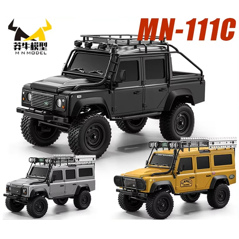 MN111C 1:18 Rc Car Land Rover Defender 4wd Climbing Off-Road Vehicle 3km/H Full Scale Simulation Crawler Car Model Kid Toy Gifts