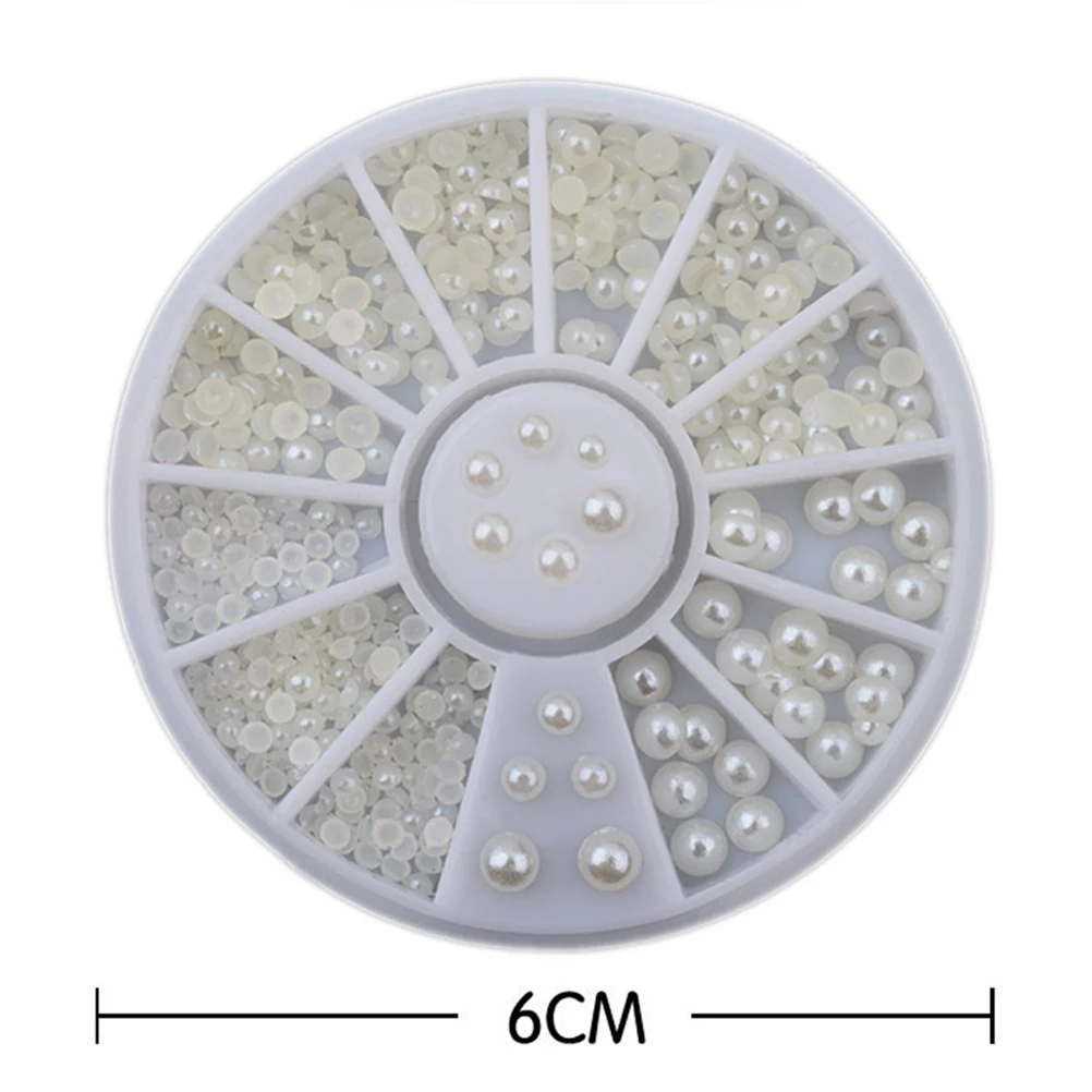 200pcs Semi Circular Pearl Decorations for Nail Jewelry Making Mixed Sizes Flat Back Cabochons Resin Beads Box
200pcs Semi Circular Pearl Decorations for Nail Jewelry Making Mixed Sizes Flat Back Cabochons Resin Beads Box