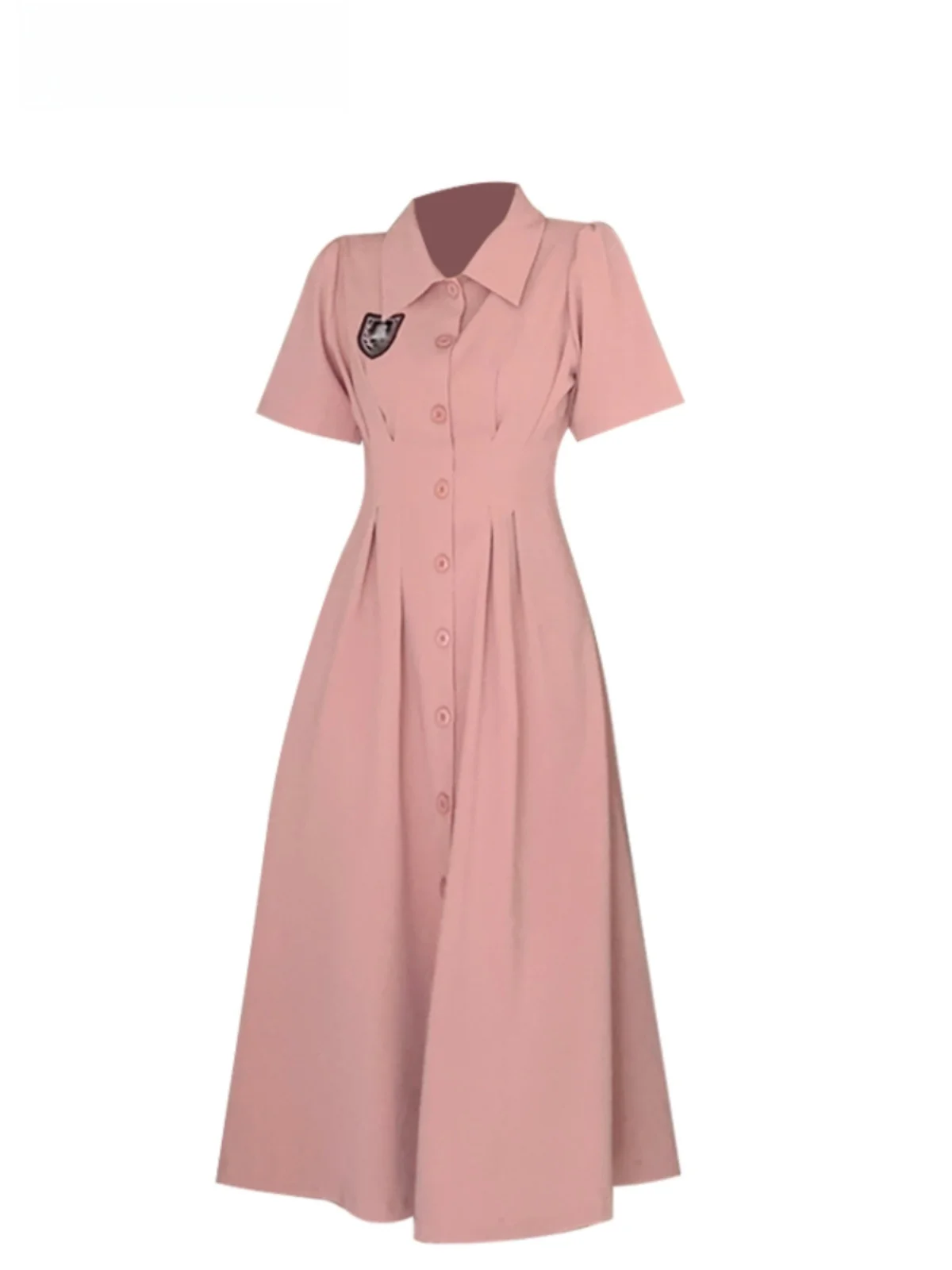 CaraCLUB Summer Neck Dress Slimming Waist High Waist A-Line Skirt Casual Polyester Fiber Short Sleeve Midi Dress
CaraCLUB Summer Neck Dress Slimming Waist High Waist A-Line Skirt Casual Polyester Fiber Short Sleeve Midi Dress