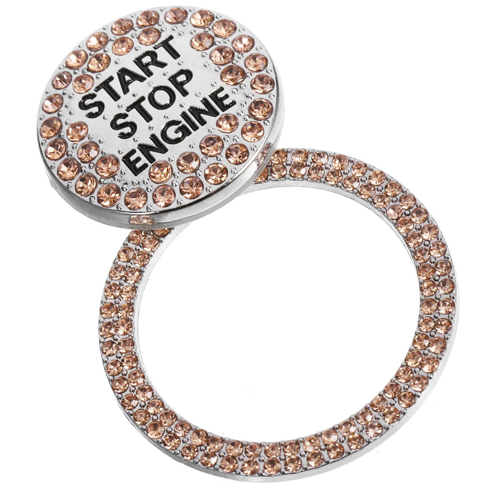 Car Engine Ring Rhinestone Zinc Alloy Ignition Button Cover Bling Start Button Car Accessories Protection Sticker Universal Fit
Car Engine Ring Rhinestone Zinc Alloy Ignition Button Cover Bling Start Button Car Accessories Protection Sticker Universal Fit
