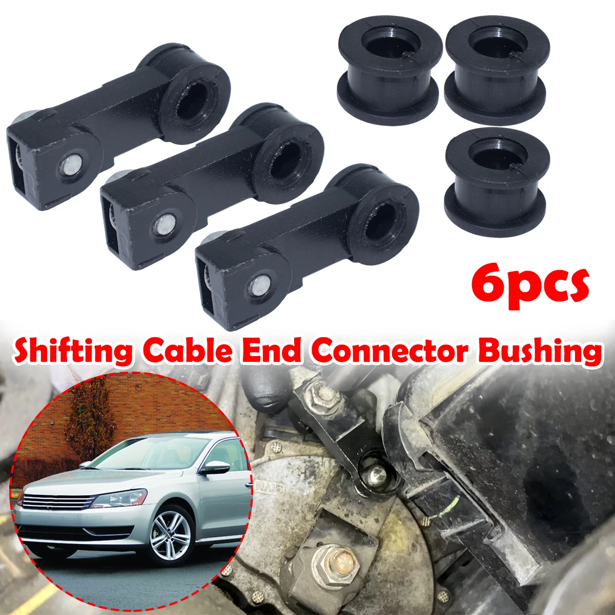6pc For VW Polo Audi Q3 Jaguar X-Type Gear Shifter Cable Connector Base Bushing Automatic Transmission Shift Adapter Linkage End
6pc For VW Polo Audi Q3 Jaguar X-Type Gear Shifter Cable Connector Base Bushing Automatic Transmission Shift Adapter Linkage End
