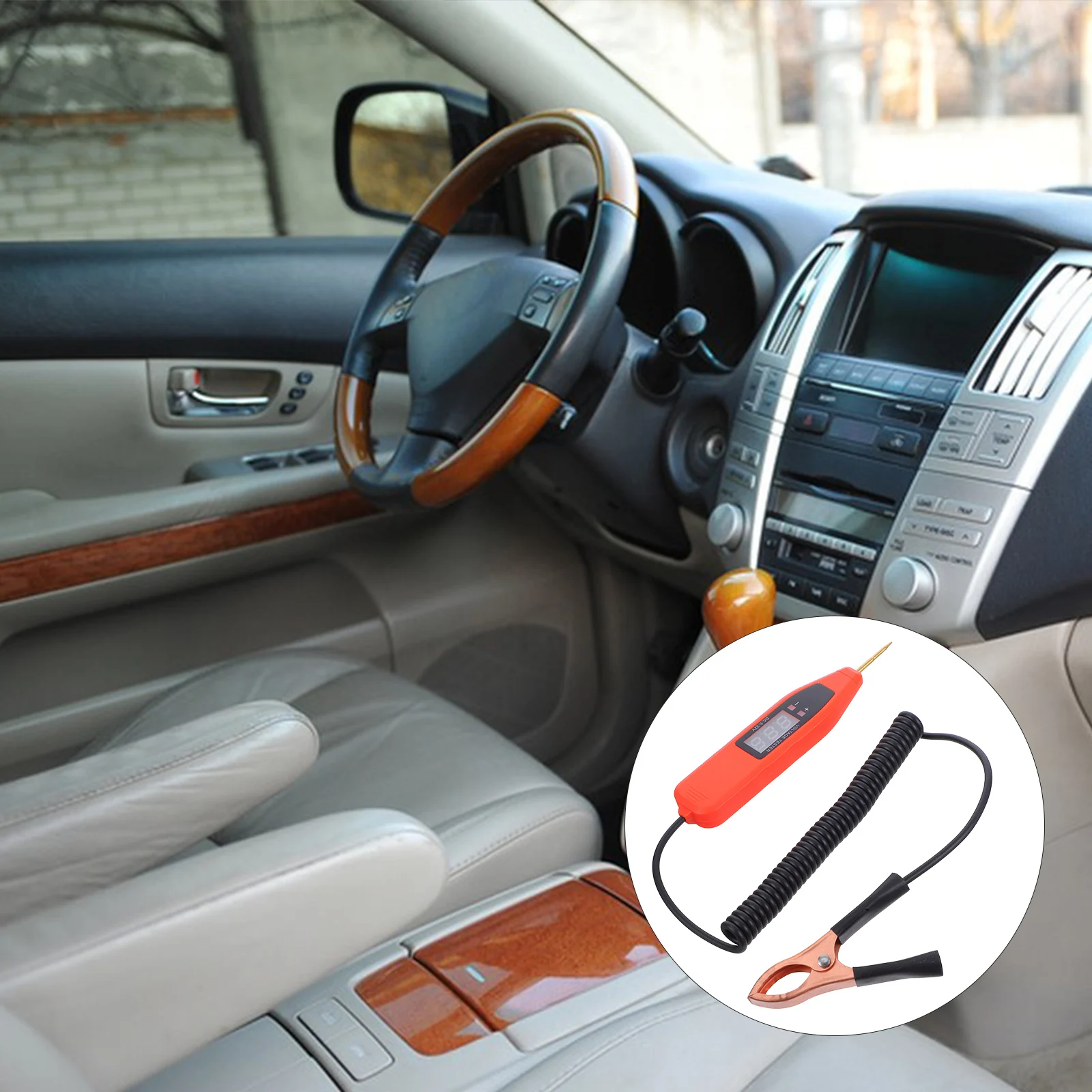 Automotive Circuit Tester Electric Testing Device Electrical Digital Display Car
Automotive Circuit Tester Electric Testing Device Electrical Digital Display Car